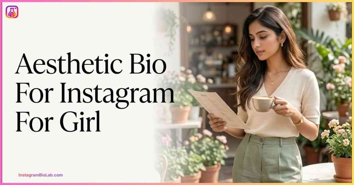Aesthetic Bio For Instagram For Girl​