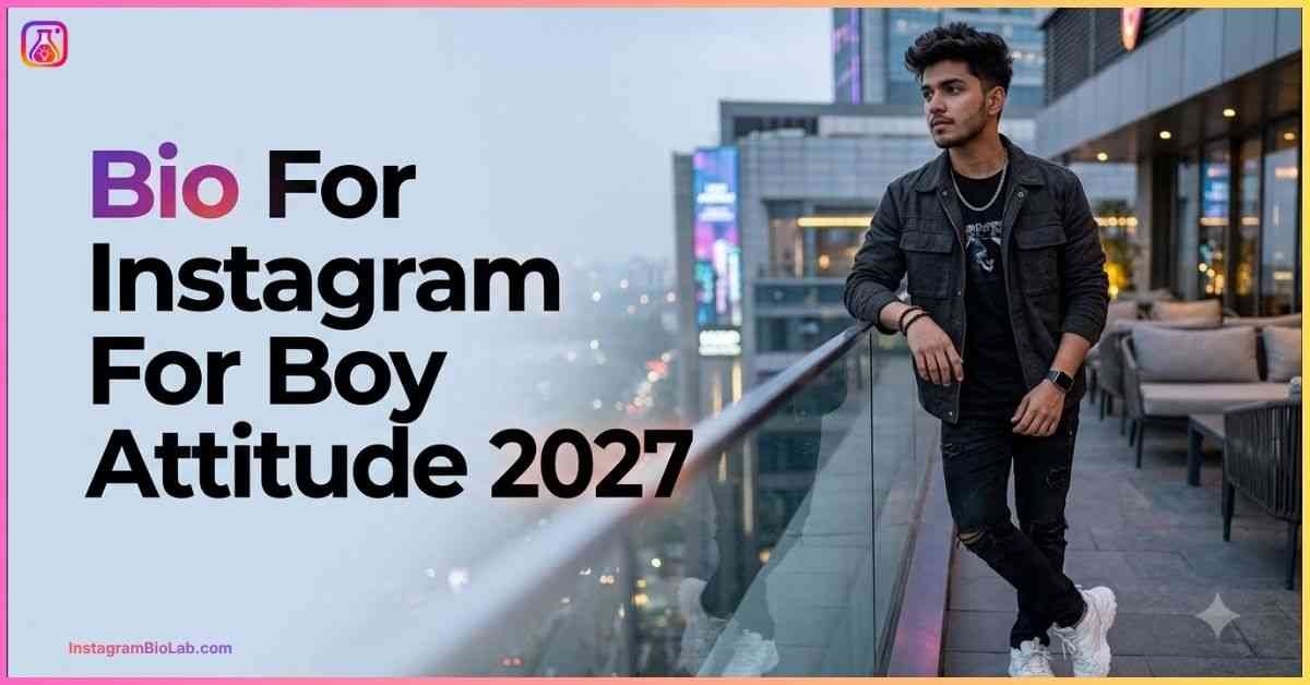 Bio For Instagram For Boy Attitude 2027