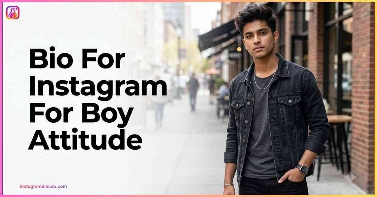 Bio For Instagram For Boy Attitude​