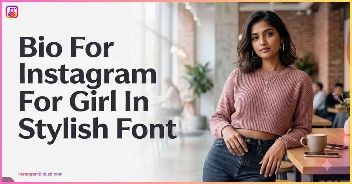 Bio For Instagram For Girl In Stylish Font​