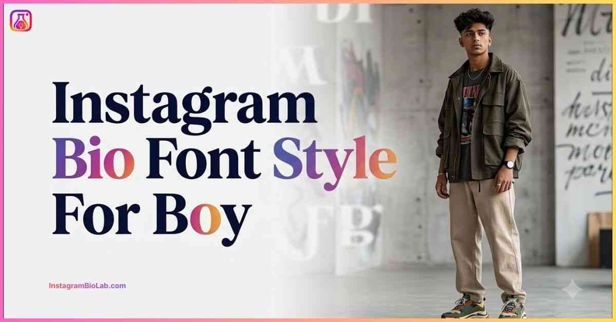 Instagram Bio Font Style For Boy