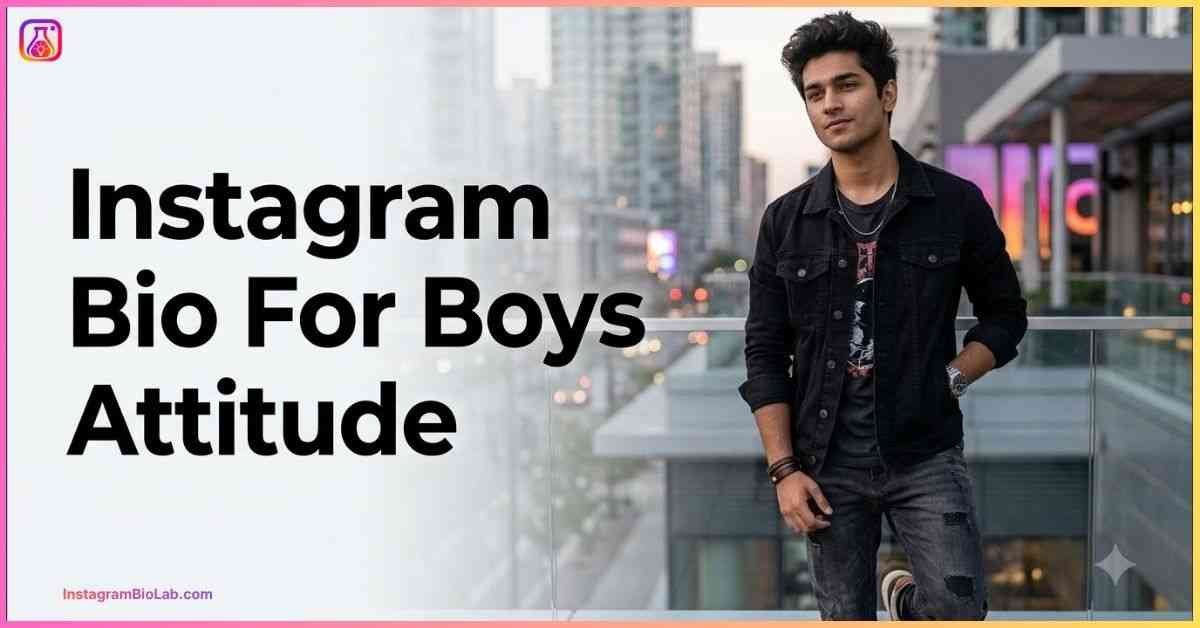 Instagram Bio For Boys Attitude​