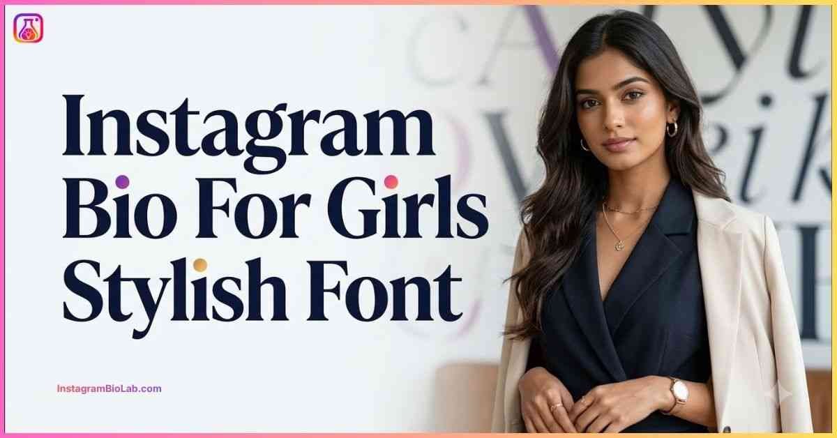 Instagram Bio For Girls Stylish Font​