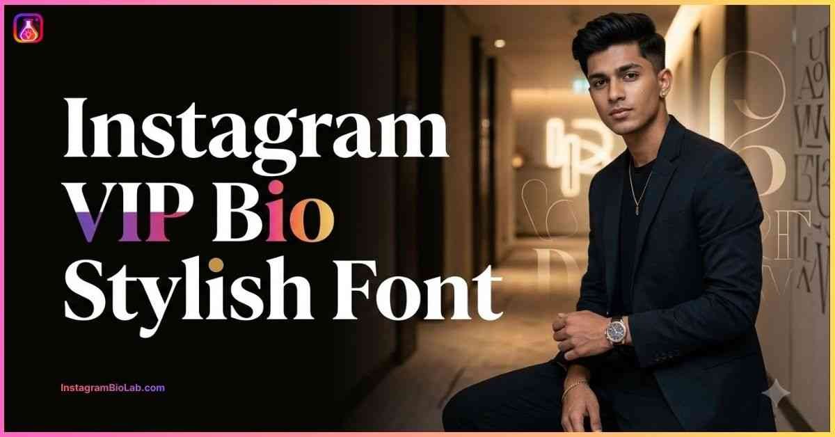 Instagram VIP Bio Stylish Font
